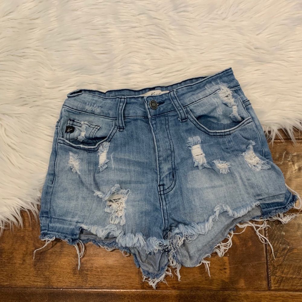 Kancan Women’s Distressed Shorts Size 5/26 Denim